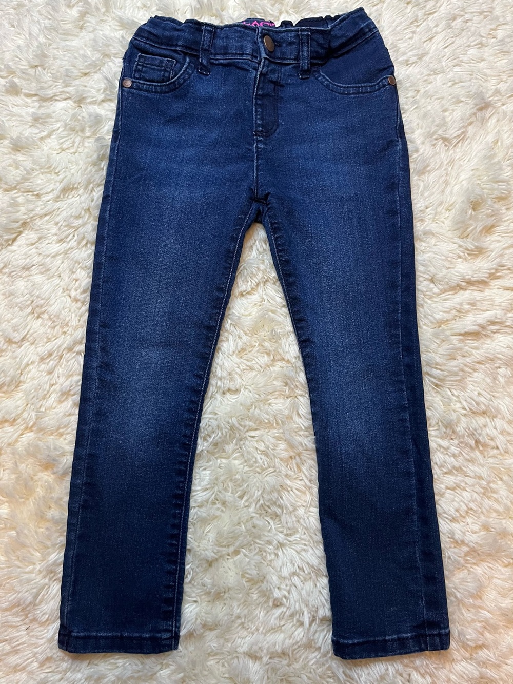 The Children's Place Girls Size 5T Super Skinny Denim Jeans Dark Blue